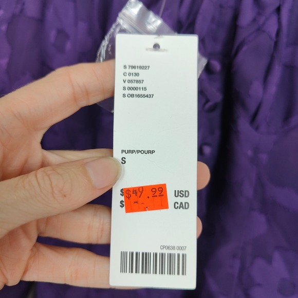 Urban Outfitters Wisteria Dress Womens Small Purple Floral Chiffon Boho Romantic - Picture 7 of 11